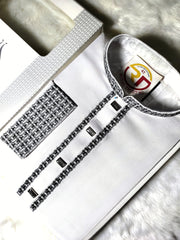 Elegant White Punjabi - Royal Trust BD