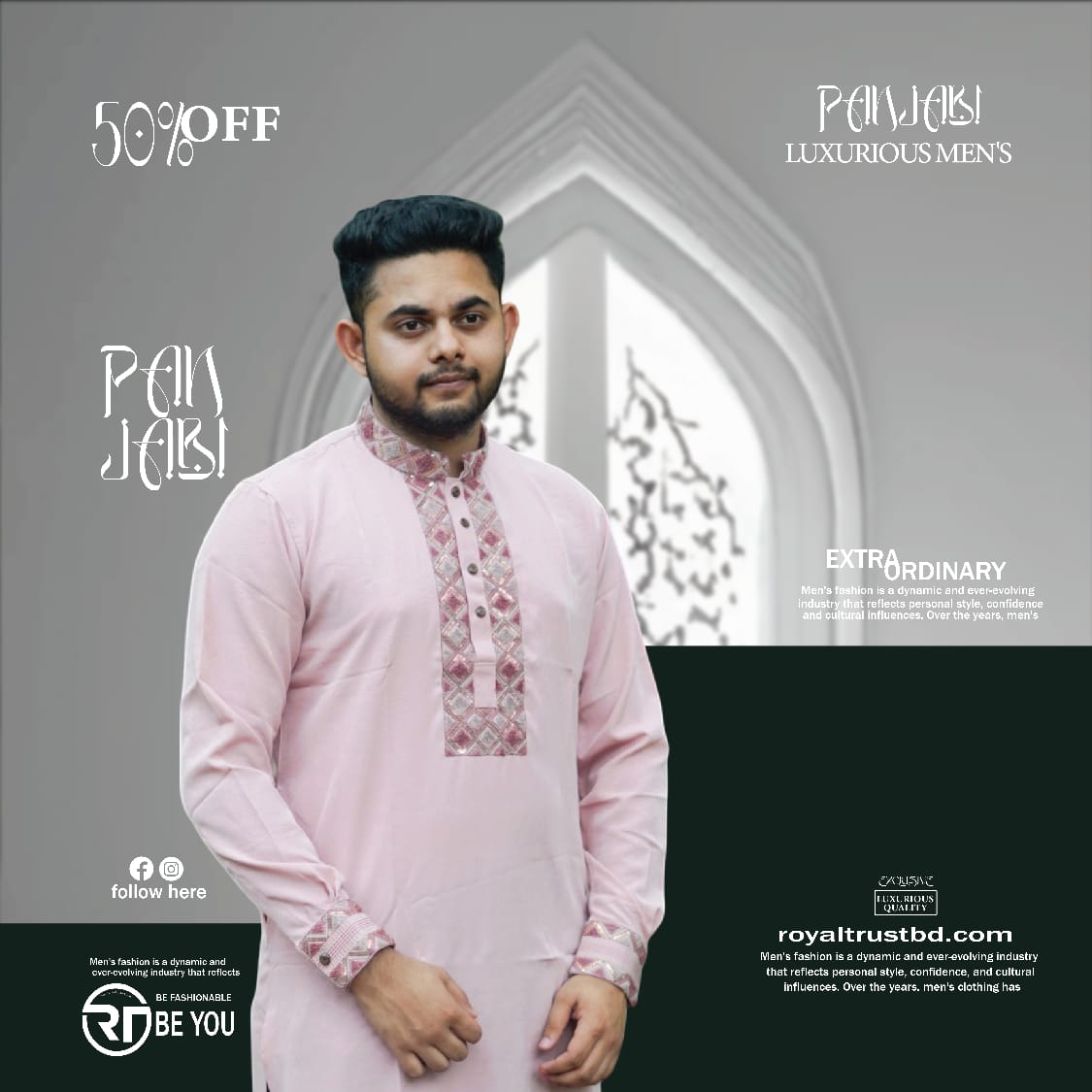 AP Imported Micro Fabrics - Premium Men’s Panjabi - Royal Trust BD