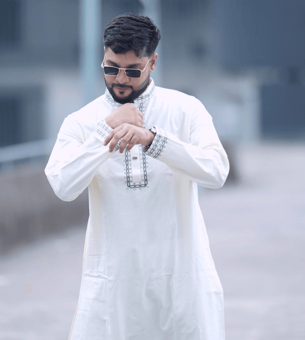 Cotton Bit Fabrics - Premium Men’s Panjabi - Royal Trust BD