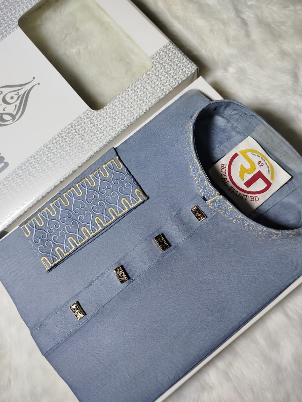 স্টাইলিস্ট প্রিন্ট পাঞ্জাবি / - Royal Trust BD